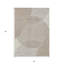 Tapis extérieur lavable à motif géométrique beige et ivoire 3 pi x 5 pi