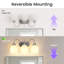  3-Light Bathroom Vanity Light with White Frosted Glass Shades (3 B11 Bulbs Included)-1757962666