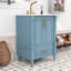 Meuble-lavabo moderne 24 po avec lavabo en céramique, charnières à fermeture douce, tiroir et tablette réglable-1426143188