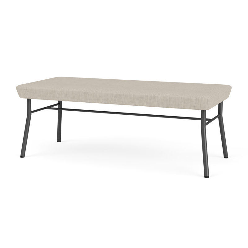 Banc en métal 2 places Chat, Gris anthracite, Modena blé