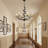 6 - Light Dimmable Candle Style Classic Chandelier With Wrought Iron Accents（Set Of 2）-768418004-768418006