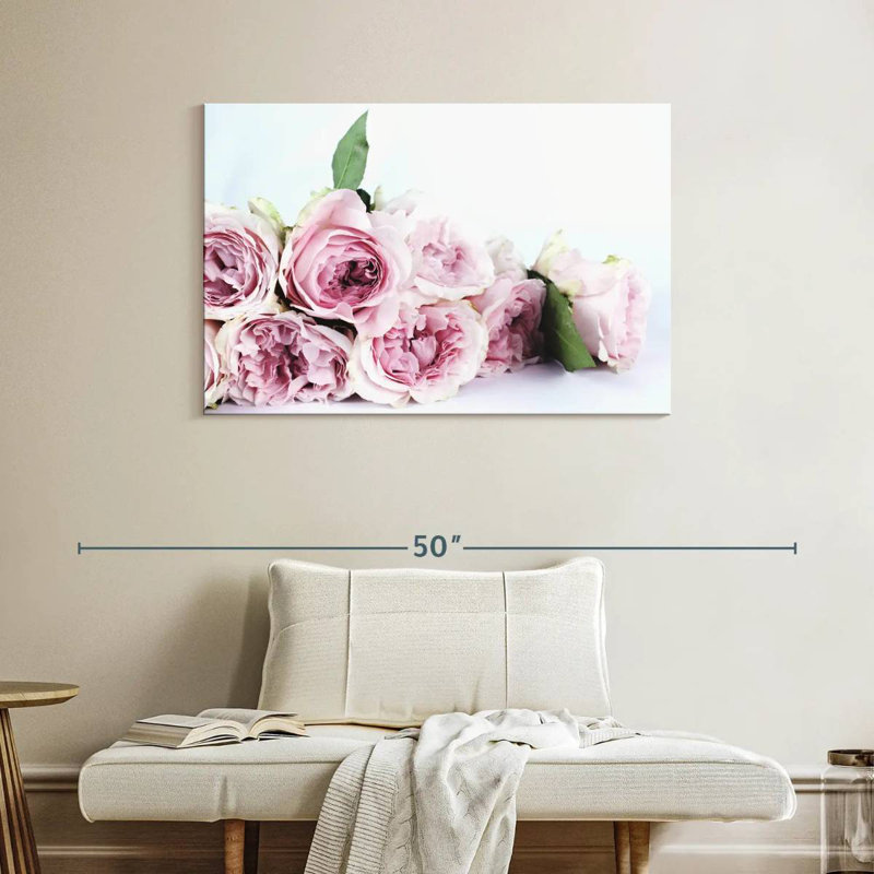 Harnek Layers Of Pink Peonies, 26" H x 39" W