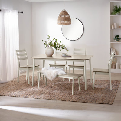 Rubberwood Solid Wood Dining Set