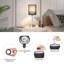 Touch Table Lamp, Crystal Bedside Lamp With 3-Way Dimmable, Small Bedside Lamp With USB C+A Charging Ports, Bedroom Lamp With Fabric Lampshade For Living Room-413746781