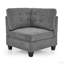 Canapé modulaire en forme de U, ensemble de bricolage, comprend deux chaises simples, deux fauteuils d'angle et deux repose-pieds (modulaire)
