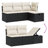 Vidaxl Garden Sofa Set Black