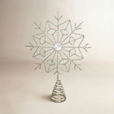 11" Glass Tree Topper