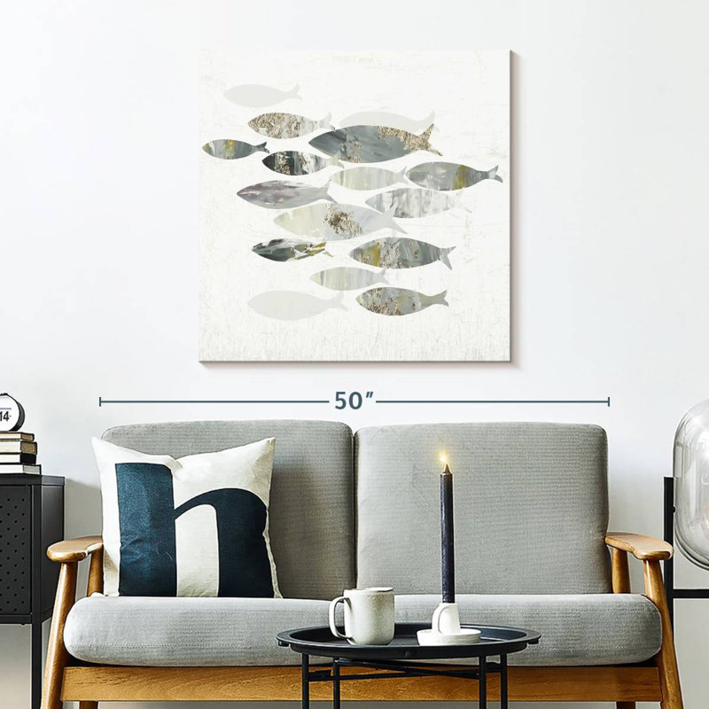 Brampt Gone Fishing II, 30" H x 30" W