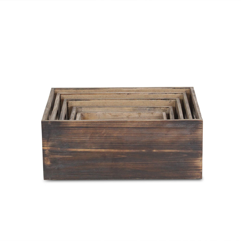 Ensemble de casiers en bois 5 pièces