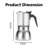 Stovetop Espresso Maker 4 Cup 200 Ml