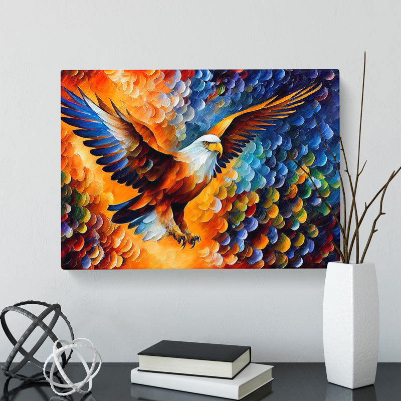 Eagle Bird Vol.1 Abstract - Wrapped Canvas, 50cm H x 76cm W x 3cm D