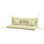 Coussins de chaise d'extérieur avec dossier, coussins, attaches, sans balançoire, crème