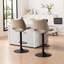 Tabouret de bar pivotant rembourré en similicuir à hauteur réglable avec structure en métal-70378434