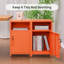 Armoire de rangement de table de chevet en métal de 26 po de haut avec verrou Katorra-1046670754