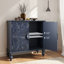 Buffet 31,5 po avec pieds en bois massif-123492157