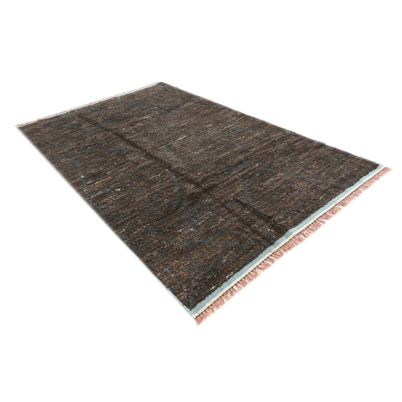 Tapis bleu et brun Ottilie