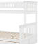 Lit simple superposé au dessus d'un lit double avec tiroirs, lits convertibles-407088009