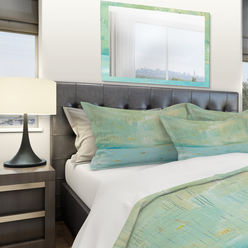 Ensemble de housse de couette dreaming of the shore i, Housse simple + 1 taie décorative
