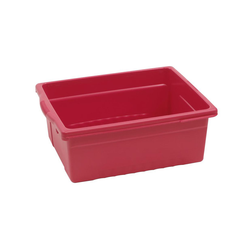 Royal Plastic / Acrylic Cubby Bin, Red