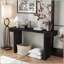 Console rustique avec finition en bois vieilli-1049095423