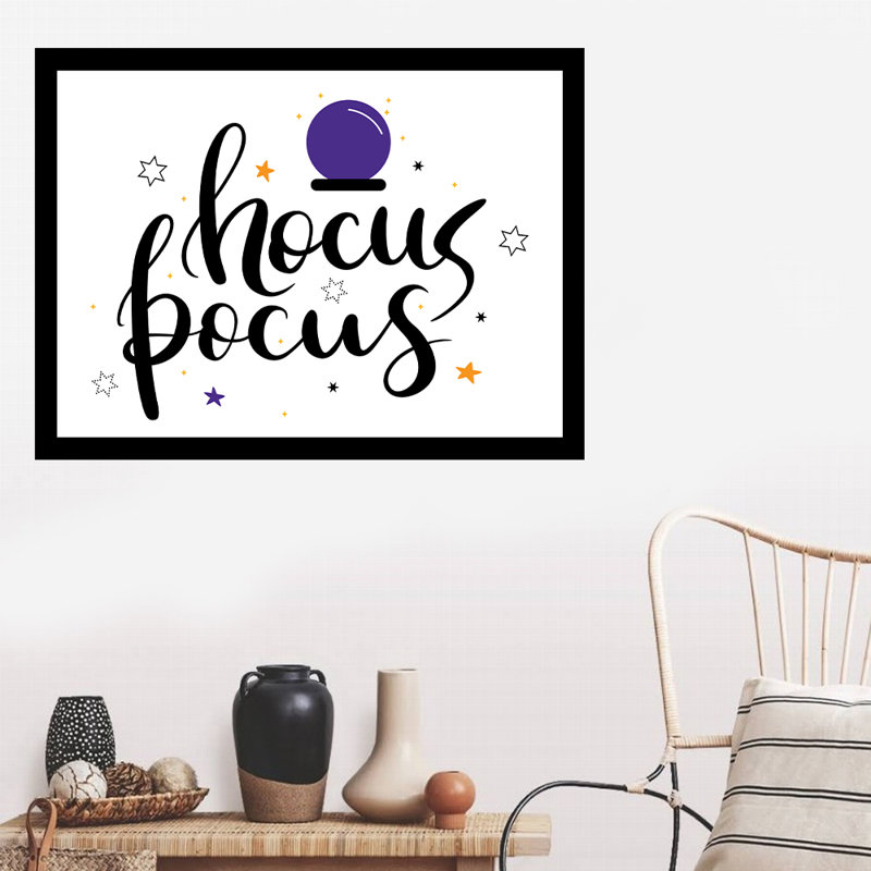 Hocus Pocus - Art textuel avec cadre photo