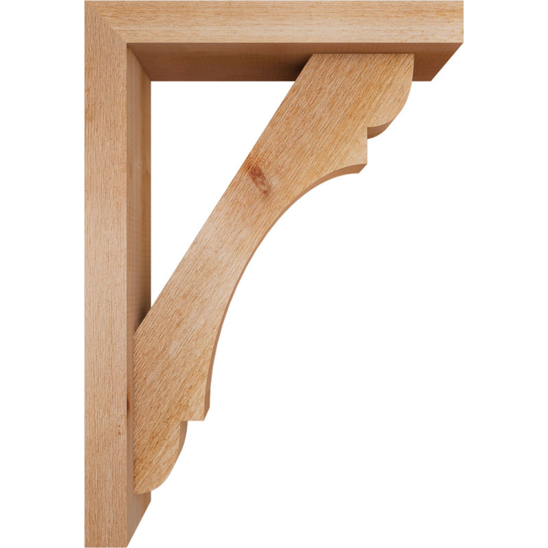 Olympic Block Offset Brace Bracket, 26 x 18, 4"W Western Red Cedar (Rough Sawn)
