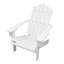 Chaise Adirondack inclinable en bois pour l'extérieur ou l'intérieur