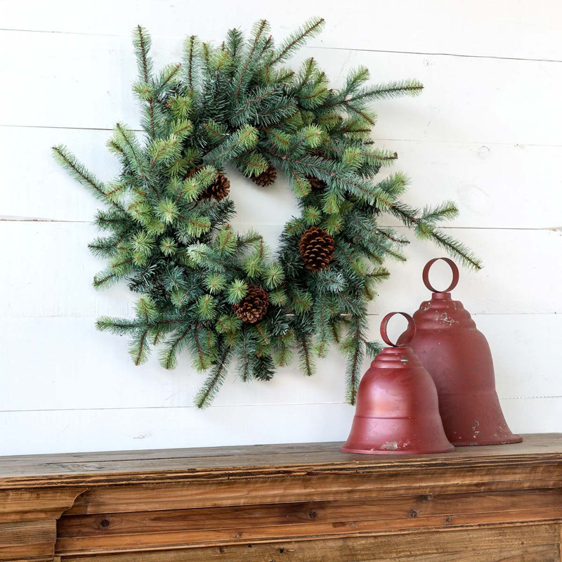 32" Lighted PVC Wreath
