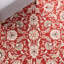 Tapis bourgogne / ivoire en laine crocheté fabriqué à la main à motif oriental Hollander-21274760