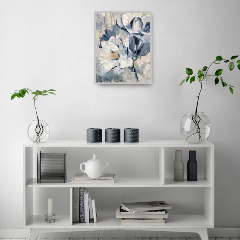 Erika by Studio Arts Canvas Art Print, 57" H x 43" W x 1.5" D, Champagne Silver Color Framed