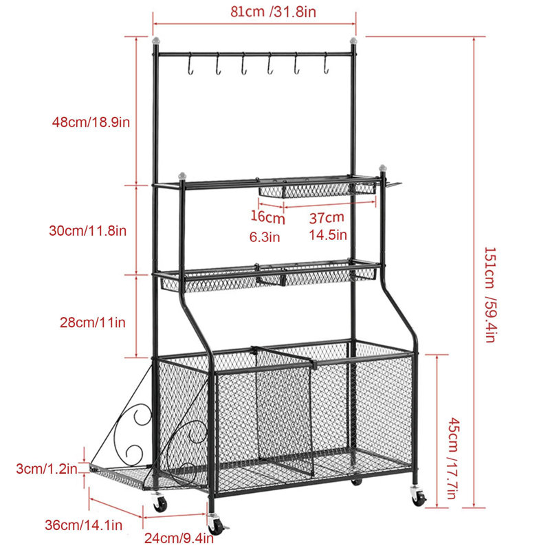 Steel Freestanding Sports Rack