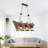 6 - Light Dimmable Geometric Chandelier