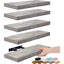 Tablettes flottantes 16 po pour mur (paquet de 5, gris)