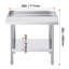 Table de travail en acier inoxydable