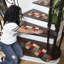 Tapis d'escalier intérieur en damier antidérapant lavable à la machine pour marches en bois-1529165295-1594644031