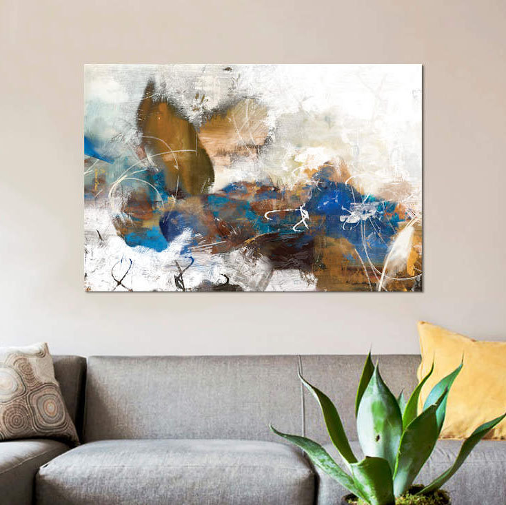 « fantaisiste ii », reproduction sur toile, H 18 po x l 26 po x P 1,5 po