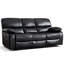 Canapé inclinable manuel rembourré en similicuir de 85 po de largeur avec coussin supérieur-682471947