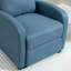 Push Back Recliner Chair Home Theatre Seating with Padded Seat, Blue