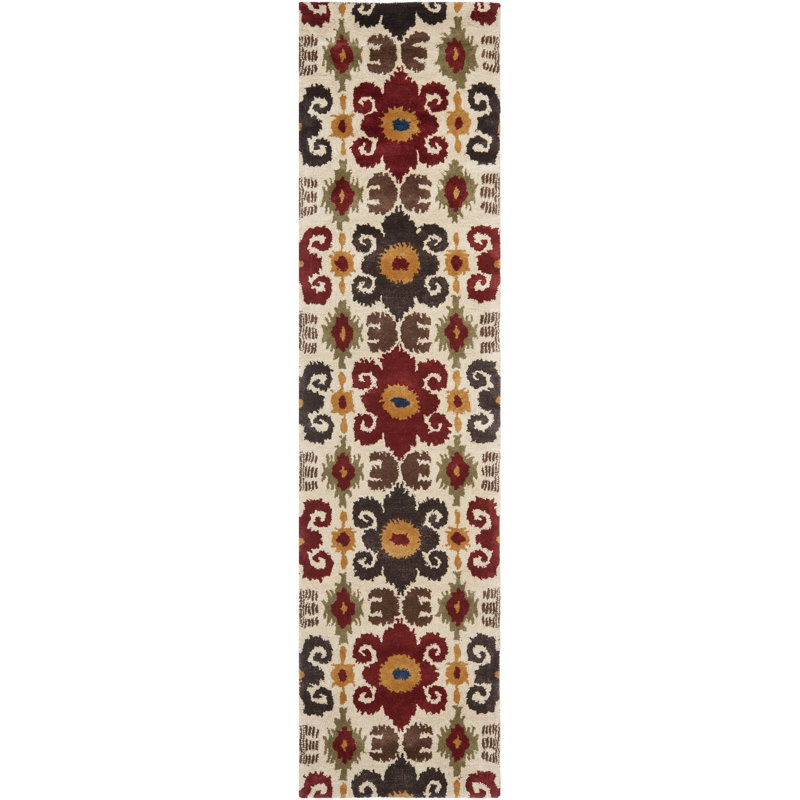 Soho Hand Tufted Wool Pile Ikat Rug, Runner 2'6" x 8'
