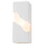 Applique murale moderne en plâtre déchiré H 11,81 po, applique murale blanche en gypse avec diffuseur en acrylique, lampe murale câblée homologuée UL pour la salle de bain E12