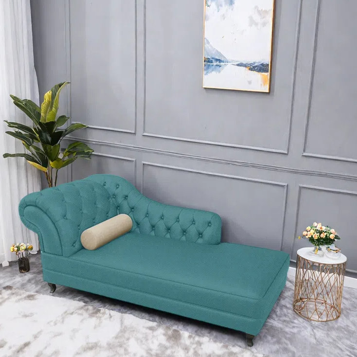Modern elegant sofa home fashion chaise lounge, Left Hand Facing, Green