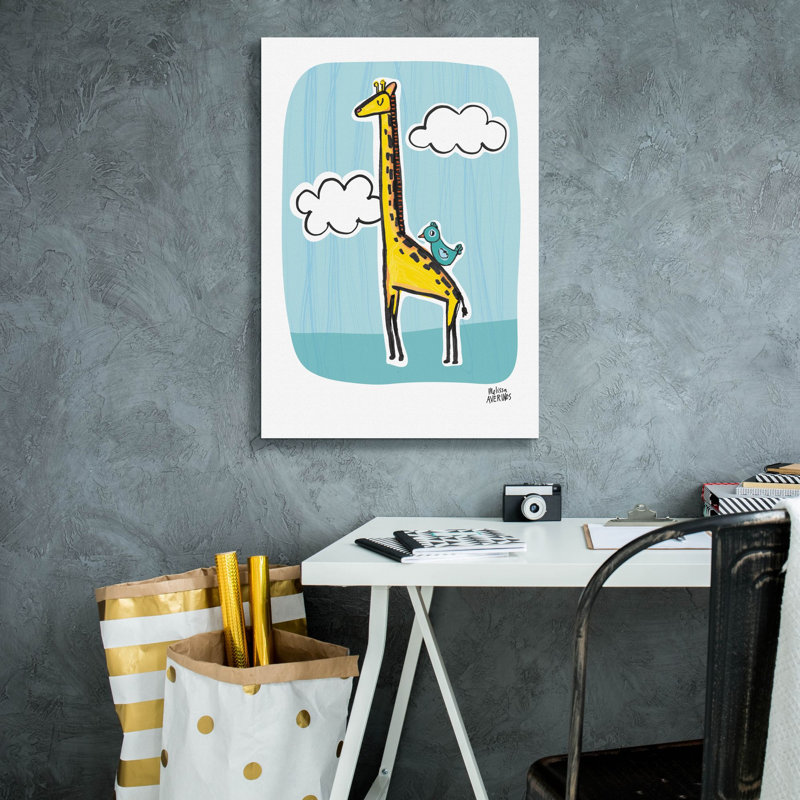 «Wild About You Giraffe» par Melissa Averinos, art mural sur toile, H 26 po x l 18 po x P 0,75 po
