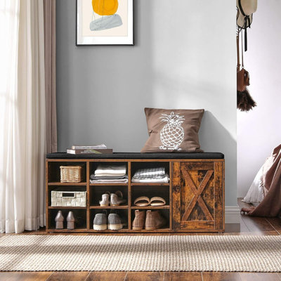 Banc de rangement pour chaussures 9 paires
