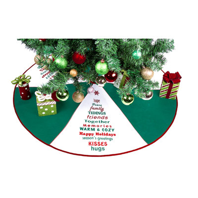 The Holiday Aisle Greeting Tree Skirt