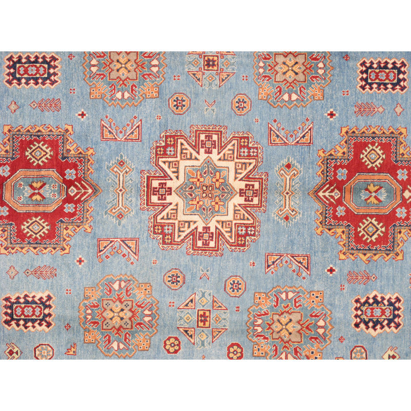 Tribal Rectangle Hand Knotted Wool Area Rug