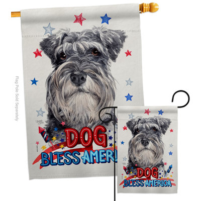 Drapeau de jardin Patnotic Miniature Schnauzer