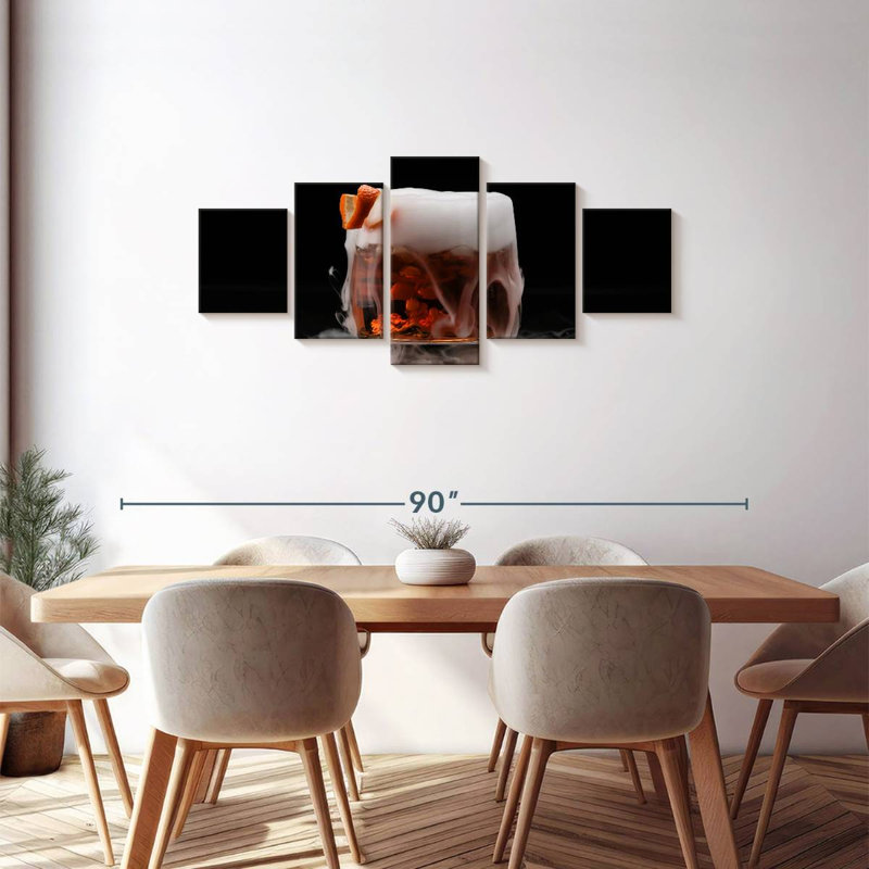 Dry Ice Cocktail, 30" H x 68" W