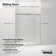Elate Sliding Shower Door, 70-1/2-In H X 50-1/4 - 53-5/8-In W, With 1/4-In Thick Frosted Glass With Rectangular Grille Pattern