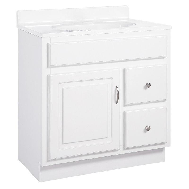 Concord 30-Inch White Pine Bathroom Vanity Cabinet