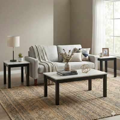 Dezia 3 Piece Coffee Table Set by Latitude Run